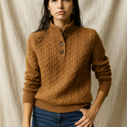 Cashmere Button-Up Sweater for Women - Soft, Lightweight Knitwear for Casual and Formal Wear