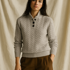 Cashmere Button-Up Sweater for Women - Soft, Lightweight Knitwear for Casual and Formal Wear