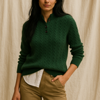 Cashmere Button-Up Sweater for Women - Soft, Lightweight Knitwear for Casual and Formal Wear