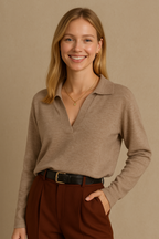 Cotton Knit Polo Shirt for Men - Casual Short Sleeve Top for Everyday Wear