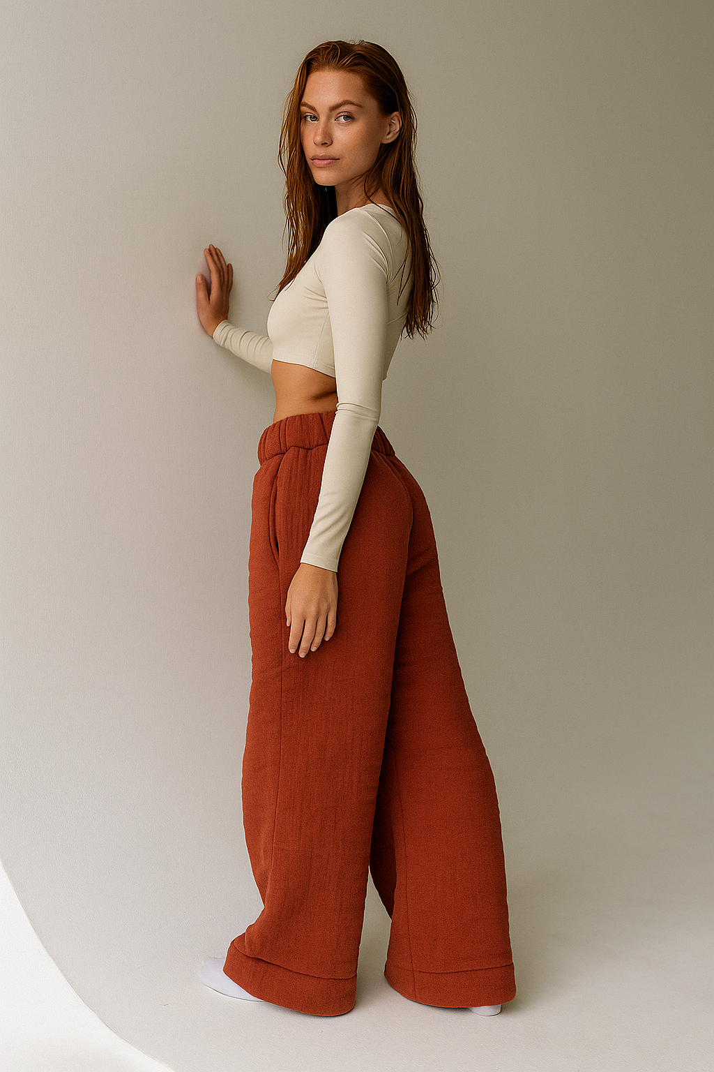 Cotton Lounge Trousers for Women - Comfortable Relaxed Fit Pants for Home and Casual Wear