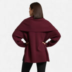 Elegant Wool-Feel Poncho Cardigan for Women | Cozy Layering Piece for Fall and Winter Fashion