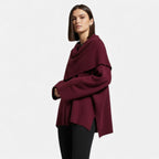 Elegant Wool-Feel Poncho Cardigan for Women | Cozy Layering Piece for Fall and Winter Fashion