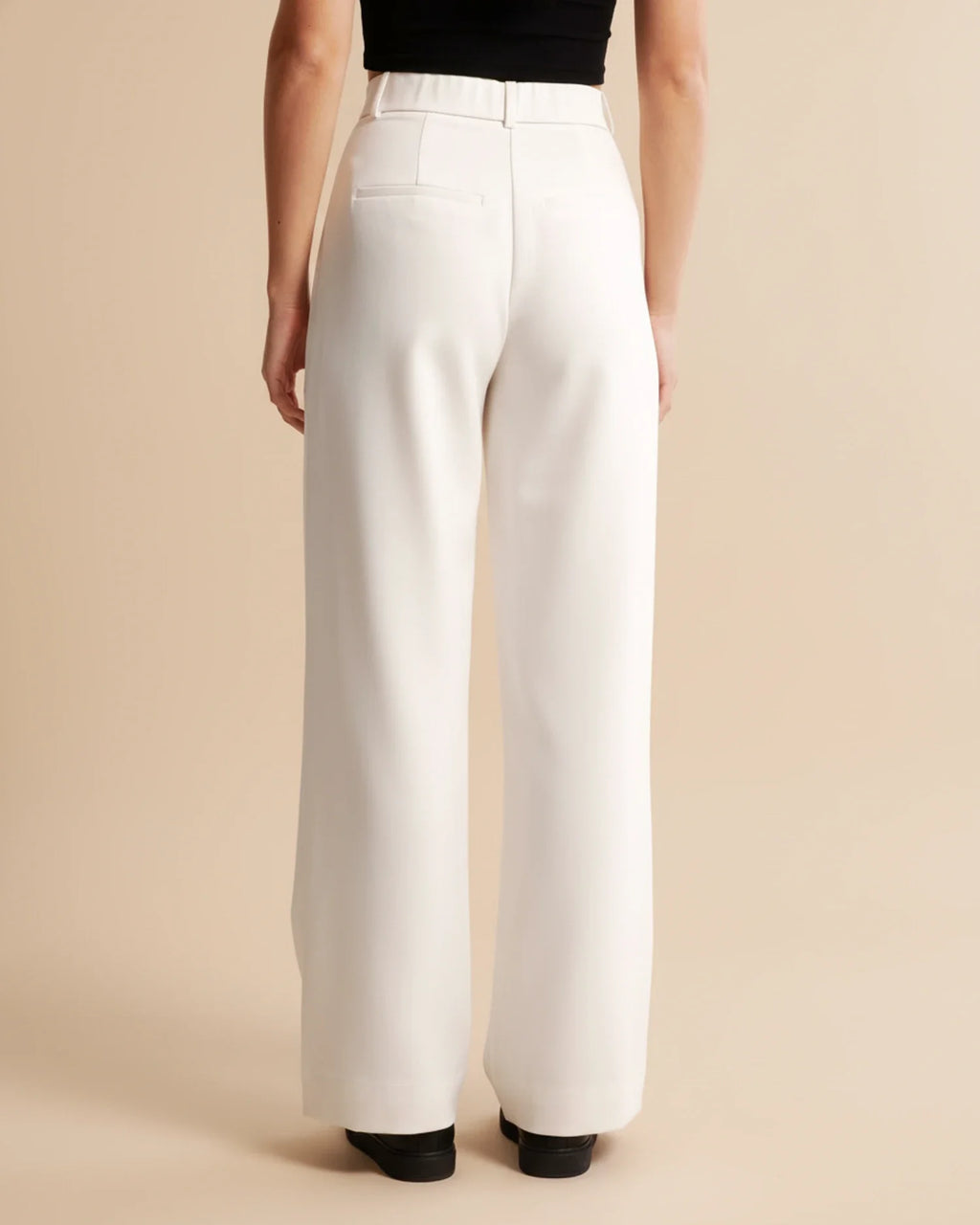 High Waist Pleated Leg Trousers | Tailored Fit | Women's Dress Pants for Office or Casual Wear