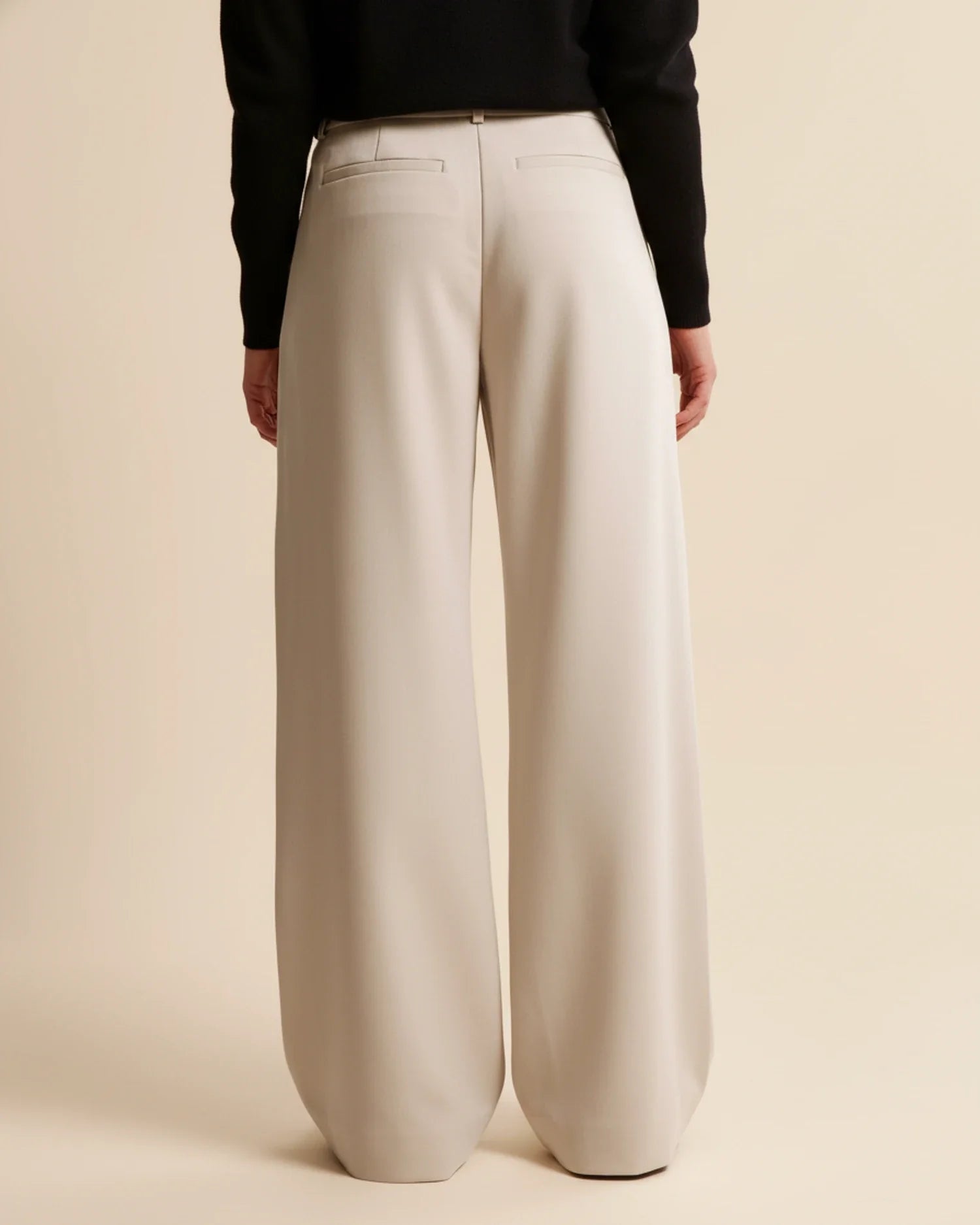 High Waist Pleated Leg Trousers | Tailored Fit | Women's Dress Pants for Office or Casual Wear
