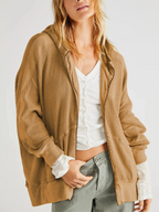 Knit Hoodie for Men and Women - Soft Cotton Blend, Casual Pullover, Perfect for Everyday Wear and Layering