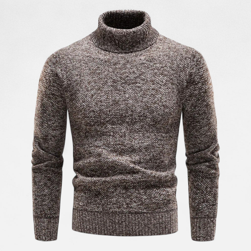 Men's Knitted Turtleneck Sweater | Thick Winter Warmth | Cozy Knit Design for Cold Weather Wear