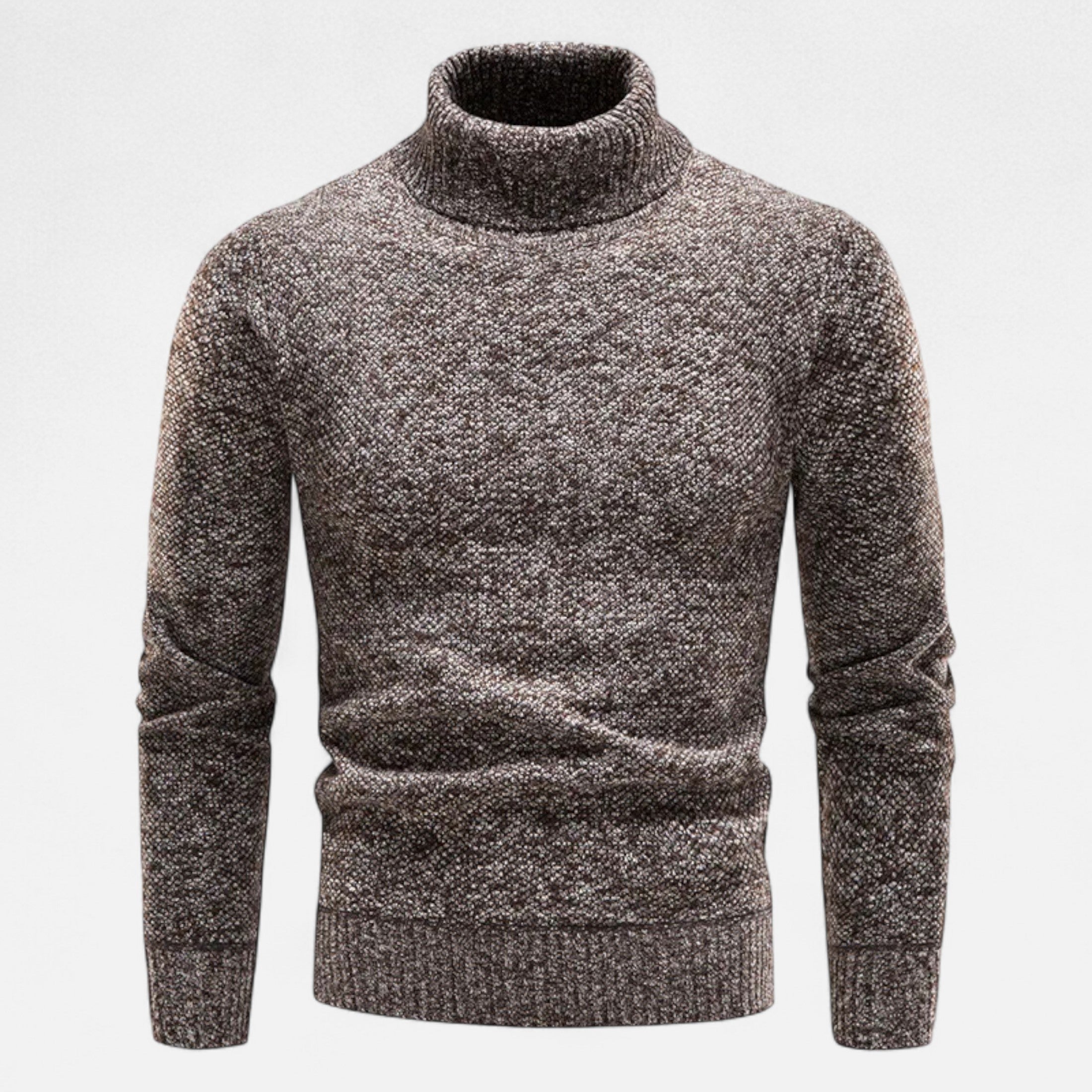 Men's Knitted Turtleneck Sweater | Thick Winter Warmth | Cozy Knit Design for Cold Weather Wear