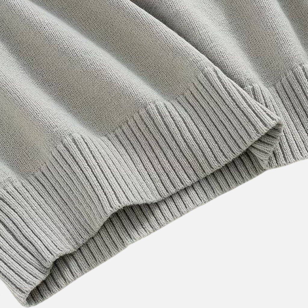 Men's Loose-Fit Button-Up Polo Sweater | Soft Knit Fabric | Casual Wear for Everyday Comfort