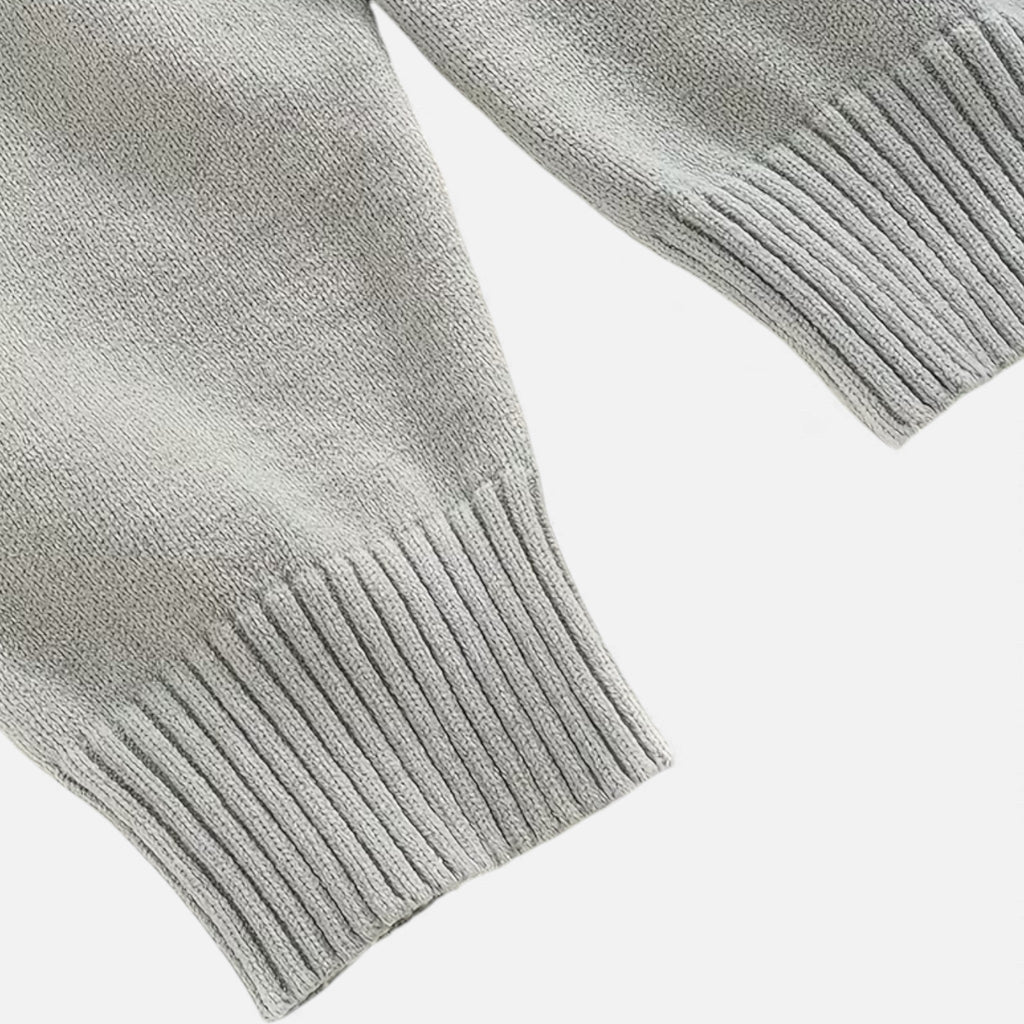 Men's Loose-Fit Button-Up Polo Sweater | Soft Knit Fabric | Casual Wear for Everyday Comfort