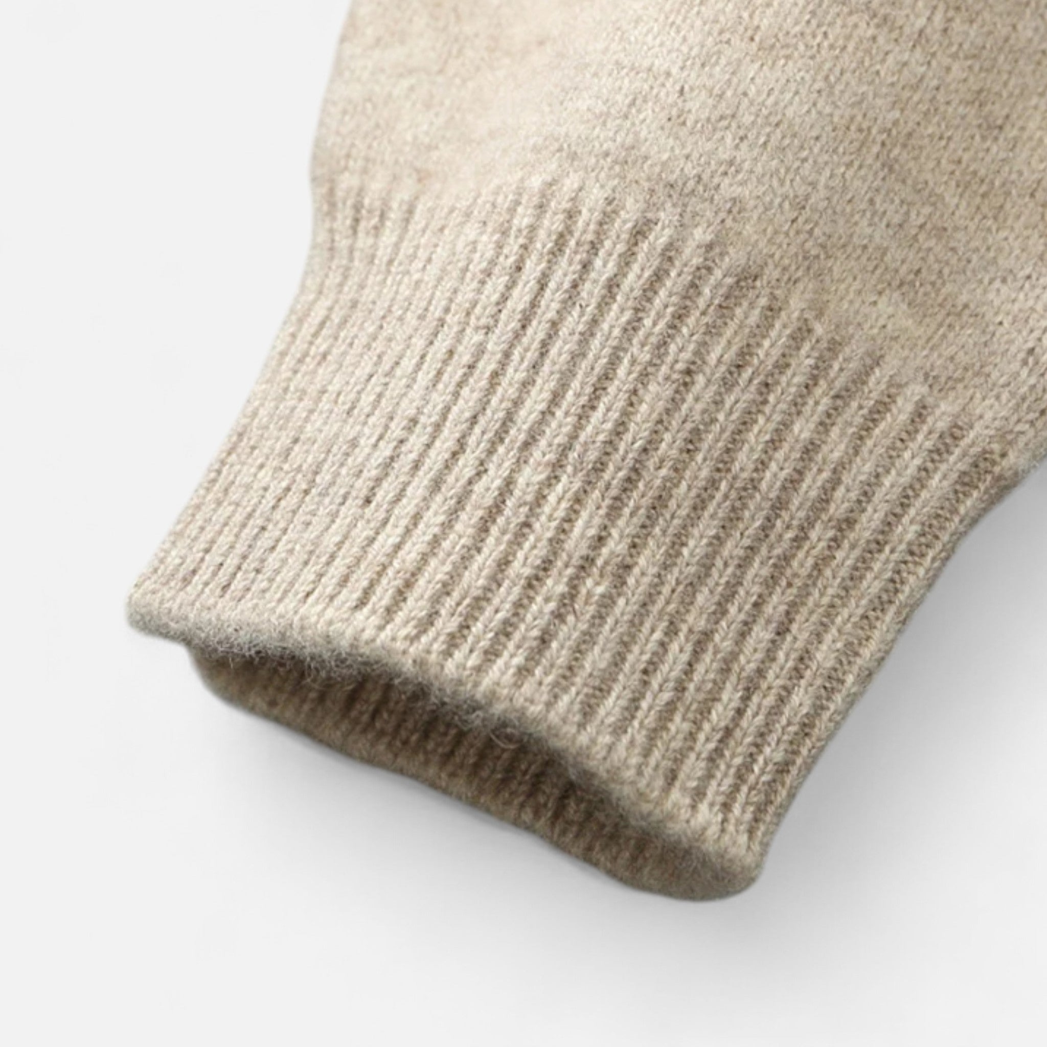 Men's Merino Wool Zip Sweater | Lightweight Knit Pullover for Casual Wear and Layering