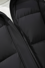 Men's Quilted Hooded Puffer Coat - Warm Insulation, Relaxed Fit for Casual Wear, Ideal for Cold Weather