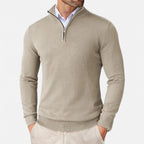Men's Slim-Fit Quarter-Zip Sweater | Lightweight Knit Pullover for Casual Wear