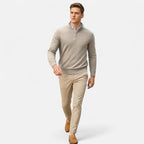 Men's Slim-Fit Quarter-Zip Sweater | Lightweight Knit Pullover for Casual Wear