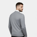 Men’s V-Neck Knit Sweater | Warm Wool Blend | Casual Autumn/Winter Wear