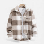 Men's Velvet Plush Rabbit Fur Jacket | Luxurious Soft Fabric | Stylish Outerwear for Cold Weather