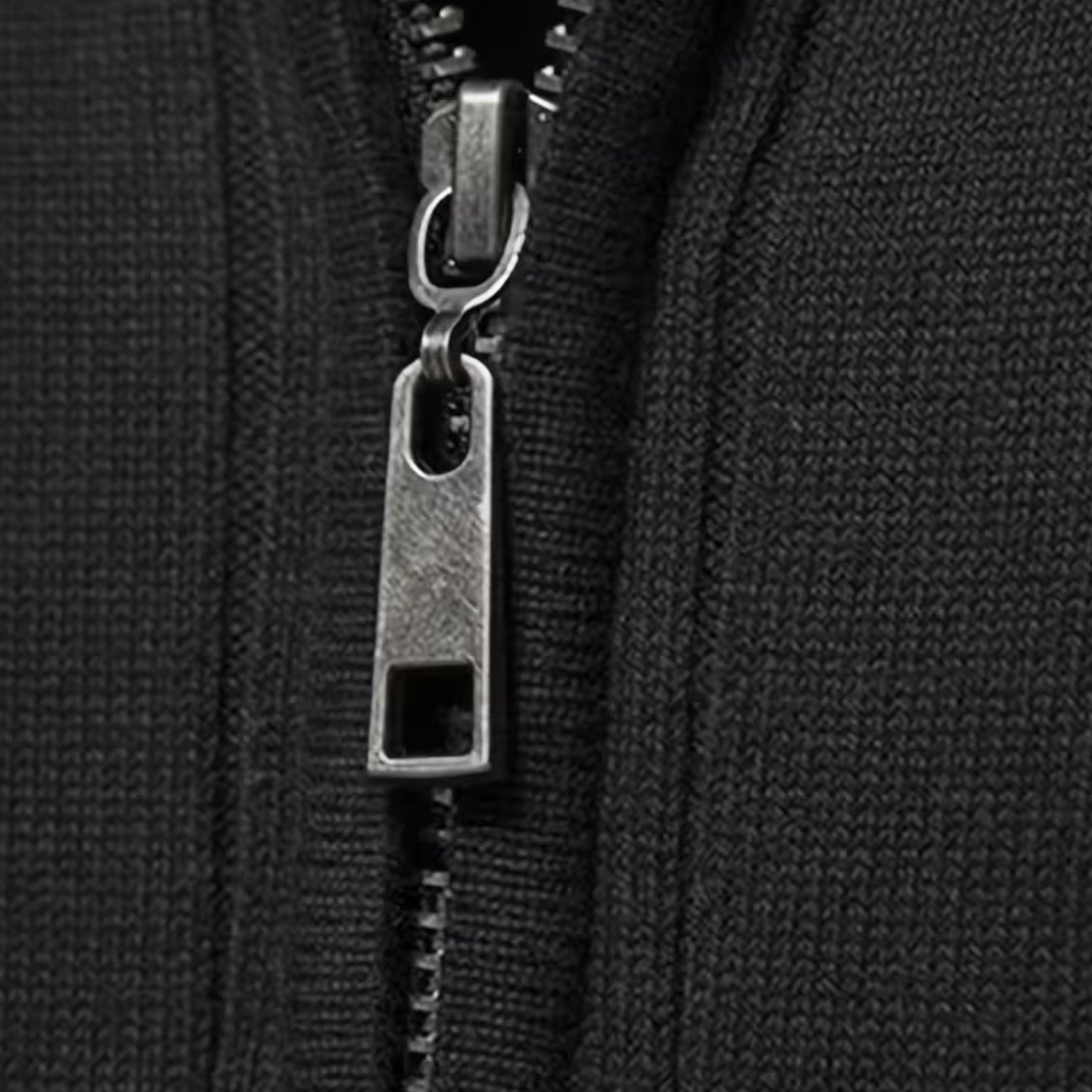 Men's Warm Knit Sweater with Zipper - Minimalist Design for Casual Wear