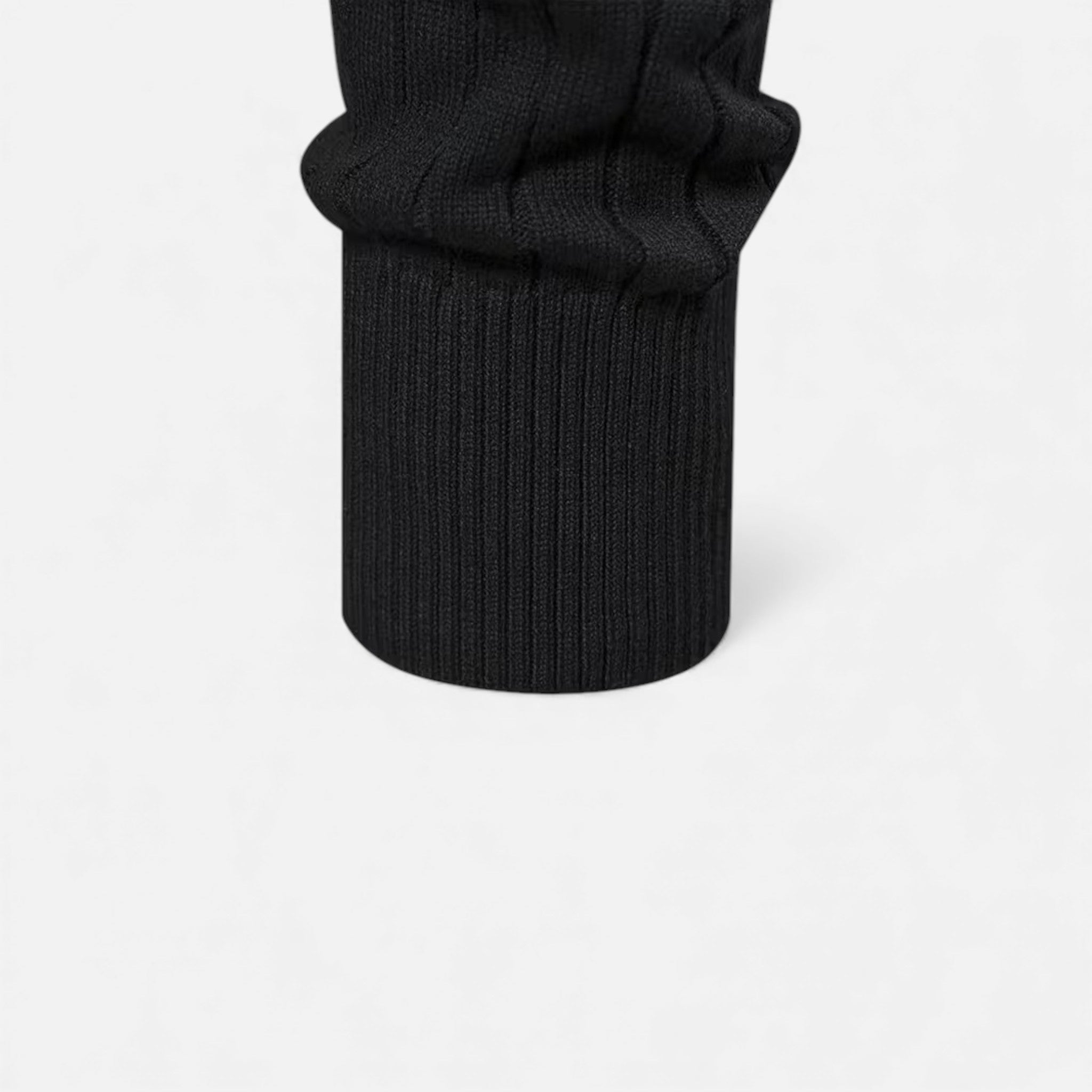 Men's Warm Knit Sweater with Zipper - Minimalist Design for Casual Wear