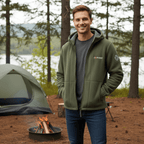 Men's Windproof Fleece Jacket | Breathable Outdoor Layer for Cold Weather | Lightweight and Comfortable
