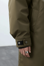 Men's Wool Blend Double-Breasted Trench Coat - Tailored Fit for Stylish Outerwear in Cold Weather