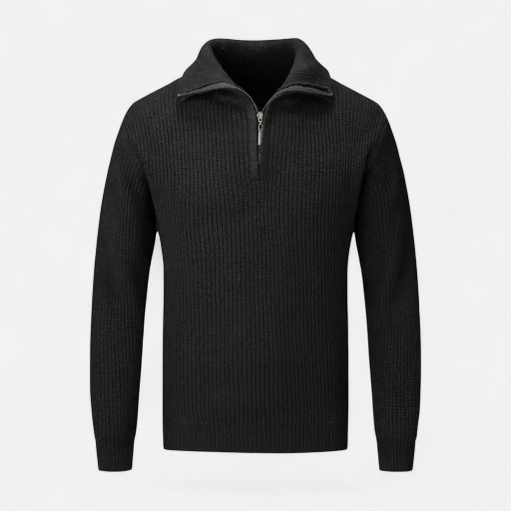Men's Wool-Blend Half-Zip Sweater | Casual Knitwear for Everyday Wear