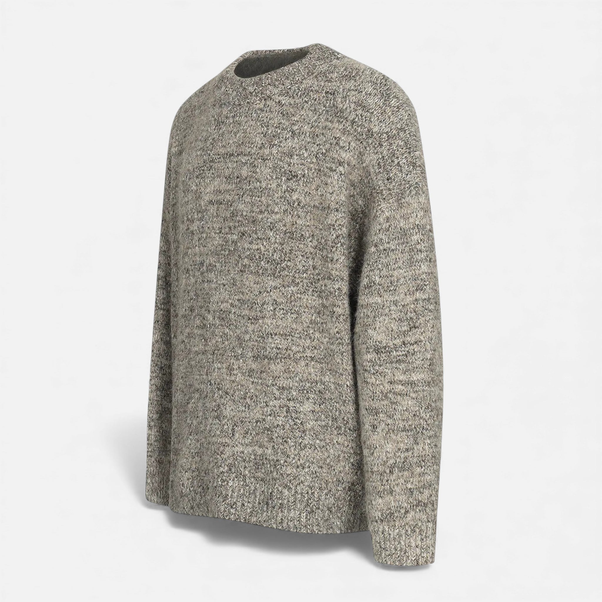 Men's Wool-Effect Crew Neck Sweater | Warm, Casual Knitwear for Everyday Wear