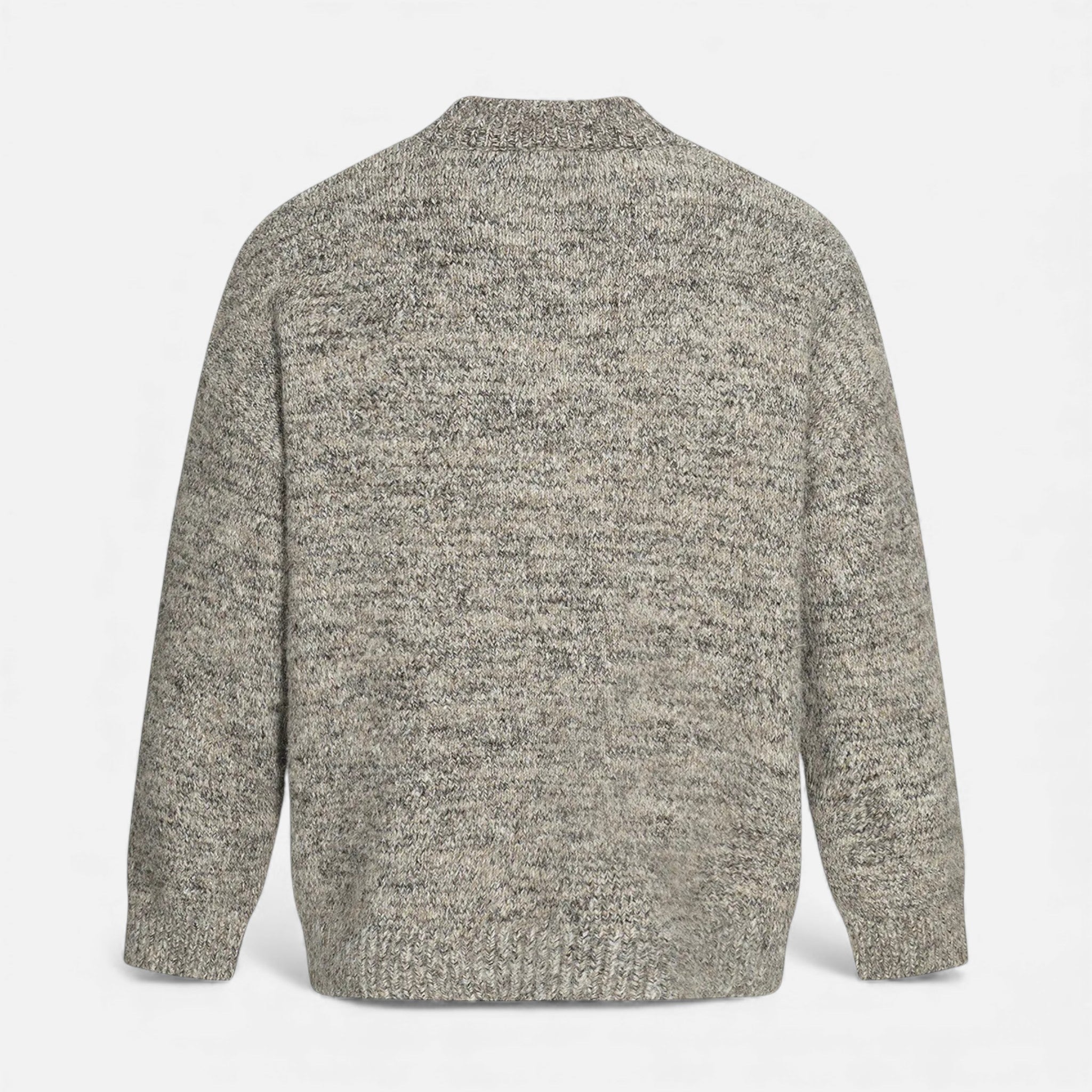 Men's Wool-Effect Crew Neck Sweater | Warm, Casual Knitwear for Everyday Wear