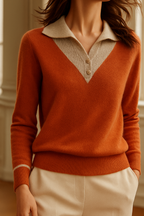 Merino Wool Sweater for Women - Lightweight Knit Pullover for Casual Wear