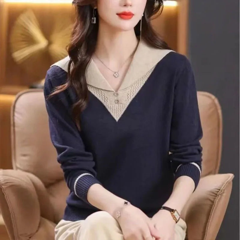 Merino Wool Sweater for Women - Lightweight Knit Pullover for Casual Wear