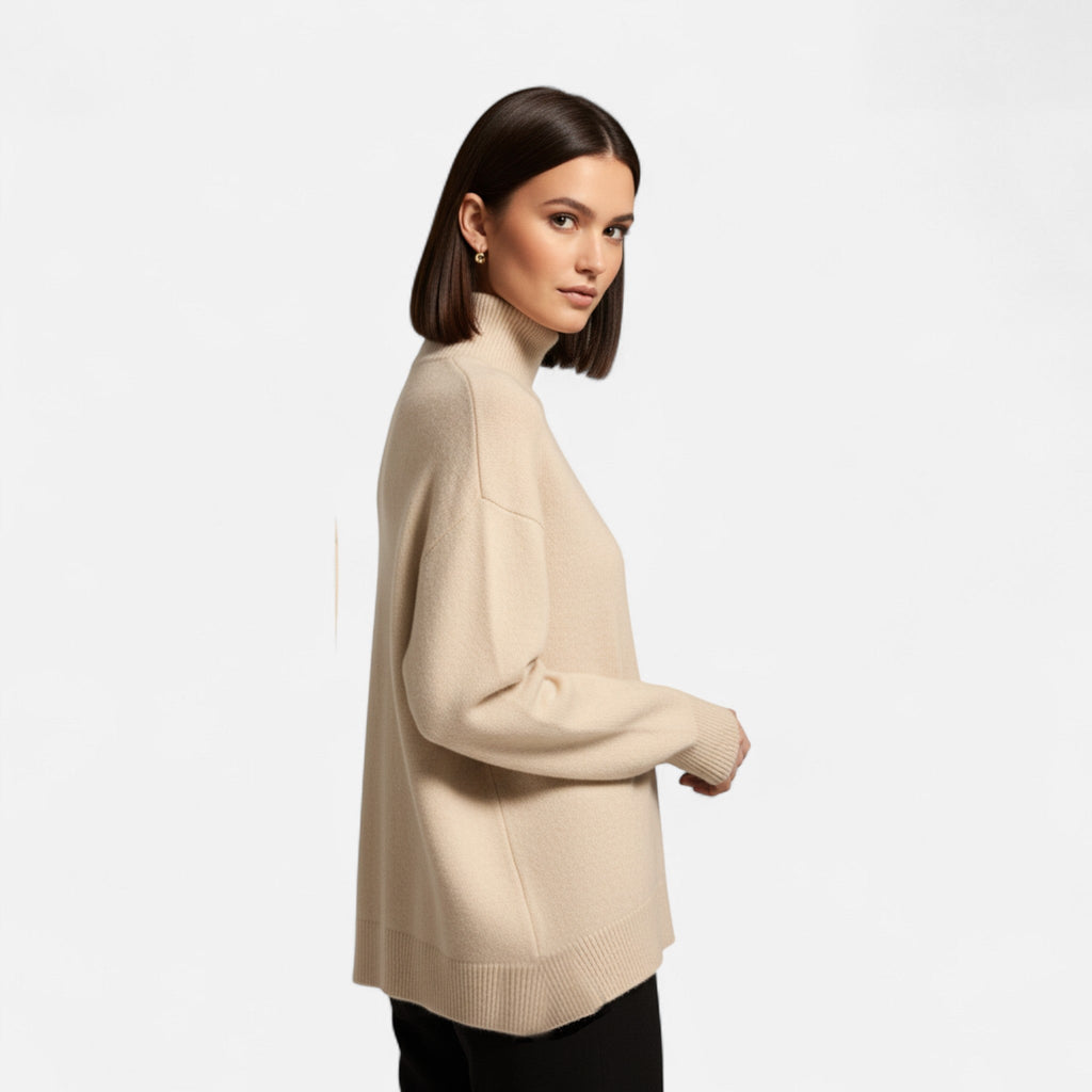 Women's Cashmere Turtleneck Sweater | Soft, Warm Knit | Perfect for Layering in Cold Weather