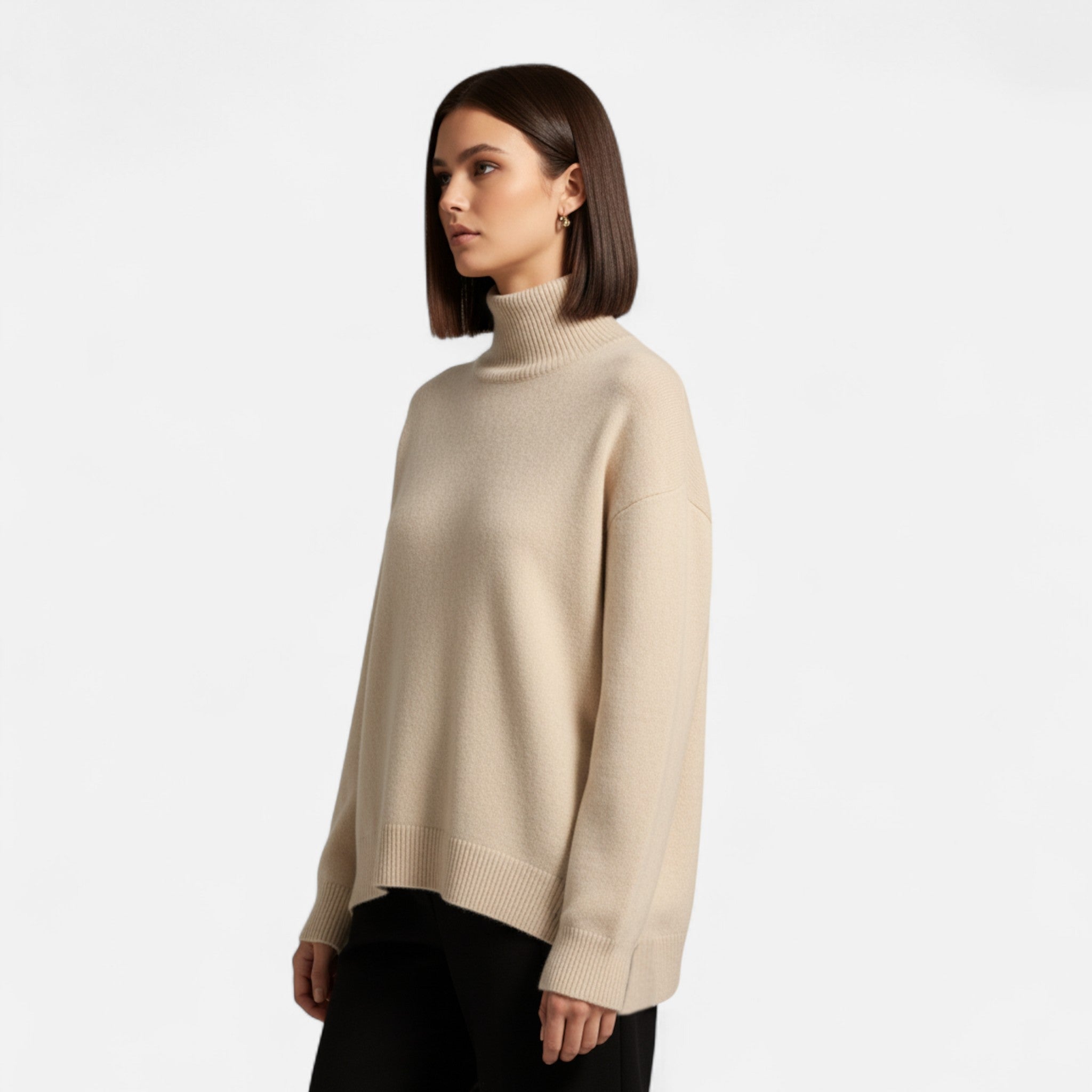 Women's Cashmere Turtleneck Sweater | Soft, Warm Knit | Perfect for Layering in Cold Weather