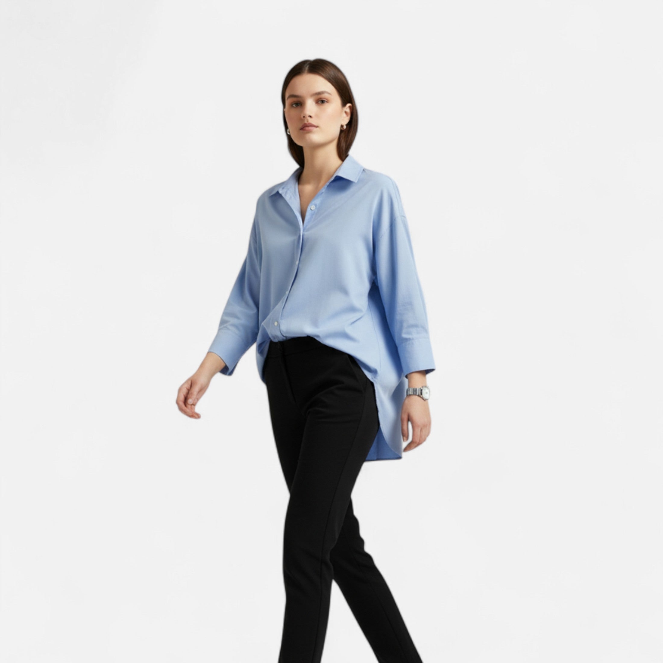 Women's Cotton Oxford Shirt - Classic Fit, Versatile Casual Wear, Lightweight Fabric, Perfect for Everyday Use