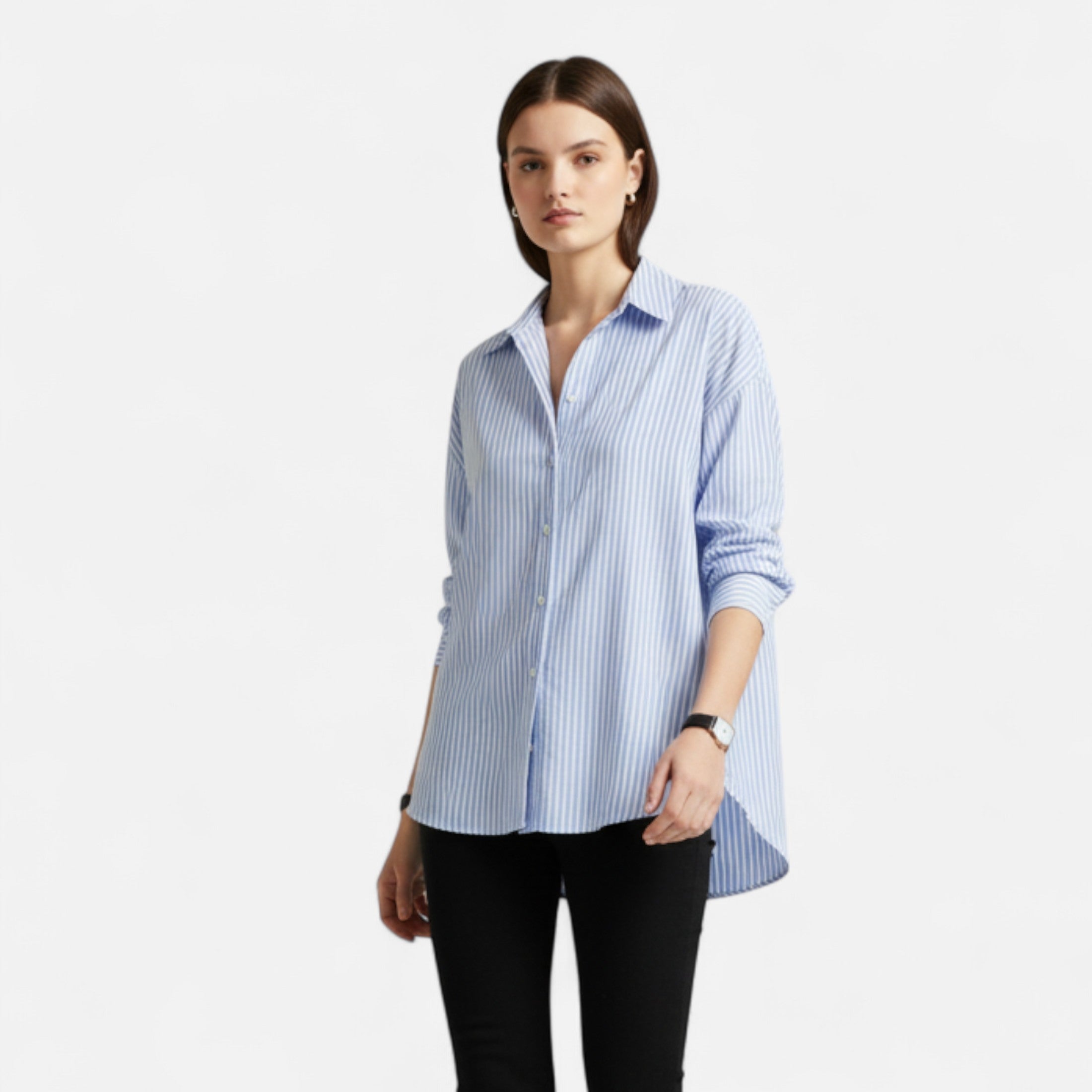 Women's Cotton Oxford Shirt - Classic Fit, Versatile Casual Wear, Lightweight Fabric, Perfect for Everyday Use